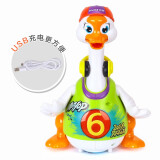 汇乐玩具（HUILE TOYS）摇摆鹅会唱歌跳舞宝宝玩具小孩玩具音乐电动爬行儿童宝宝礼物 锂电版摇摆鹅828C（颜色随机发）