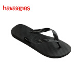havaianas哈唯纳Top炫彩夹脚人字拖女夏海边平底拖鞋亲子款 0090-火耀黑 43-44 巴西码