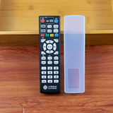 羽熠 透明硅胶遥控器套空调电视机顶盒遥控器罩保护套防尘防水保护套 透明 18*4.5cm （尺寸接近才能用）