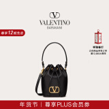 华伦天奴VALENTINO【新年礼物】女士 VLOGO SIGNATURE 迷你水桶包 黑色 均码