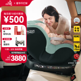 宝得适（BRITAX）宝宝儿童安全座椅0-4岁360度旋转汽车ISOFIX硬接口双面骑士PLUS 双面骑士PLUS松石绿