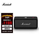 MARSHALL（马歇尔）EMBERTON II 音箱便携式2代无线蓝牙家用户外防尘防水小音响  冷钢黑