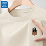 JEANSWEST LIFE真维斯短袖男t恤纯棉简约猫咪男生半袖夏季柔软亲肤百搭男款上衣