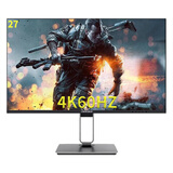 显示器24英寸144hz电竞27英寸2K IPS曲面游戏台式机32英寸无边框电脑监控屏幕【准新品】 27英寸4K60HZ（平面黑色）商务款