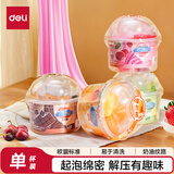 得力(deli)史莱姆水晶泥果冻杯解压神器水精灵起泡胶夏日饮品主题袋装粘土儿童生日开学礼物单个装