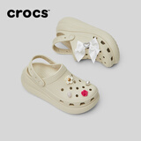crocs卡骆驰檀健次同款经典泡芙洞洞鞋轻便舒适休闲鞋|207521 骨白色-2Y2(含智必星) 37 /38(230mm)