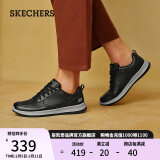 斯凯奇（Skechers）男鞋冬季商务皮鞋舒适板鞋休闲鞋防滑运动工作鞋210835新年礼物