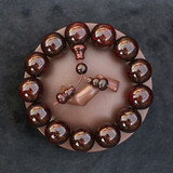 紫辰檀《千年树龄老料》满金星印度小叶紫檀手串文玩佛珠子男女款满天星 满金星紫檀手串18mm13颗葫芦款