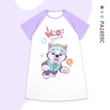 汪汪队立大功（PAW PATROL）儿童睡裙女童睡衣夏季短袖宝宝学生睡袍裙空调家居服PA1899C 110