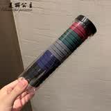美丽公主 20条高弹力耐用无缝发绳韩国头绳不勒头发橡皮筋发圈皮筋女扎头 6#复古色系20根罐装