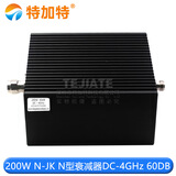 200W衰减器1/6/10/20/40-60dB N型同轴固定大功率衰减器DC-3/4GHz 200W N-JK N型衰减器DC-4GHz 60