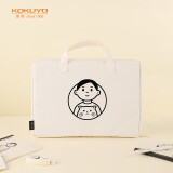 国誉(KOKUYO)Noritake联名电脑包iPad收纳包苹果平板手提电脑收纳包适用14英寸 白色 1个 WSG-KB2X01W
