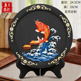 集里雅韵工艺品鲤鱼龙门升职礼品学生考试书房书柜家居装饰品摆设开业摆件 245CY鲤鱼跃龙门  礼盒装