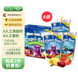 果倍爽（Capri-Sun） 儿童果汁饮料非果泥零食小怪兽混合果汁饮料200ml*6 整箱装