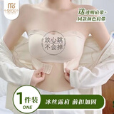 莫代尔小胸聚拢无肩带内衣女防滑裹胸防走光无痕抹胸美背文胸罩粉底液肤