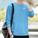 耐克（NIKE）男女上衣情侣装 25冬季新款休闲运动服透气夹克上衣时尚舒适卫衣 男女同款/偏大/天湖蓝 XL