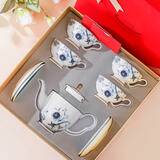 vidsel新婚礼物骨瓷咖啡杯碟套装高端英式下午茶订婚新年礼物乔迁伴手礼