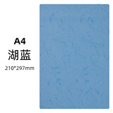 艺彩宸180克皮纹纸A3++平面封皮纸装订封面纸标书合同封面封皮纸彩卡硬卡纸虎皮纹封面纸儿童手工纸 180克皮纹纸湖蓝A4 50张