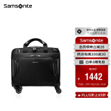 新秀丽（Samsonite）行李箱16英寸拉杆箱商务软箱前开口旅行机长箱BP0黑色登机箱