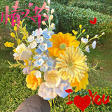 煦贝乐加密扭扭棒花束手工diy材料包毛根条彩色幼儿童烟花发箍礼物