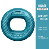 法·玛莎 FAV MARTHA德国品质握力圈男士握力圈双用健身手指恢握力器男士专业练习手力 20LB-30LB双力量型深海蓝