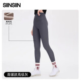 SIINSIIN4.0鲨鱼裤女春秋外穿高腰收腹打底裤加绒鲨鱼裤不掉档显瘦提臀 【4.0高暖款】高级灰 M (90-100斤)
