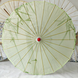 韫舜油纸伞女古风古典汉服伞旗袍吊顶装饰古装伞摄影演出走秀舞蹈道具 印花绸布伞【竹韵】 【82cm】