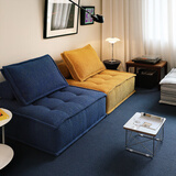 NORHOR北欧表情/皮埃蒙特布艺沙发/荷兰ASIADES正版复古奶油风模块组合G 【现货】1.05m明黄色单人M