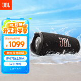 JBL CHARGE5 冲击波五代 便携蓝牙音箱+低音炮 户外防水防尘音响 增强版赛道扬声器  黑色