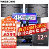 威斯汀（WESTDING）【已售6.9万单】家庭ktv音响套装唱歌全套设备家庭影院家用卡拉ok点歌机一体机音箱 【配置十】108四分频+K4S+12吋巨炮+T9