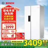 博世（BOSCH）【云朵白】502升超薄可嵌入式变频大容量风冷无霜 国家补贴15%冰箱 对开门家用冰箱 K1EA50209C 