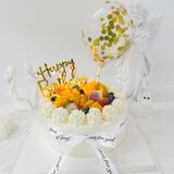 曼恒网红4寸6寸迷你小生日蛋糕同城配送当天配送儿童水果蛋糕男女孩 A款网红款 4英寸