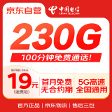 中国电信流量卡全国通用5G长期星卡手机卡移动电话卡纯上网19元低月租非无限永久无忧