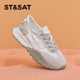 星期六女鞋德训鞋夏秋季轻薄透气阿甘鞋厚底休闲鞋SSC2112C4W 银色 37