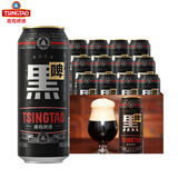 青岛啤酒（TsingTao）青岛原装 原装箱劲爽多仓库就近仓发整箱原装国产福禧罐 黑啤罐啤 500mL 12罐 新品上市