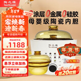 陶之源低糖电饭煲玻璃内胆电饭锅3L低糖米汤分离蒸饭神器电饭锅沥米家用蒸煮米饭锅 双玻璃胆 3L