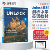 剑桥初中英语教材 Unlock 3级别读写 附在线账号+音频 第二版（剑桥大学出版社）KET-PET-FCE 雅思托福阅读写作教材 原版进口 英语学习