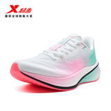 特步（XTEP）360X2.0LITE跑鞋男女鞋竞训马拉松减震轻弹训练跑步鞋舒适运动鞋 经典白/荧光樱粉/澈青蓝【女】 37