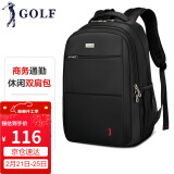 高尔夫（GOLF）商务休闲双肩包男士15.6英寸笔记本电脑包大容量背包男女学生书包