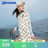 FILA FUSION 斐乐潮牌女子针织连衣裙夏新款宽松潮流运动裙子 仿古白-IV（宽松版型） XL 175/92A