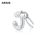 Arsis简约字母吊坠项链女S925银锁骨链送女友生日礼物 字母J