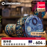 lemonKing成人非洲鼓全尺寸轻便携专业演奏初学者手鼓丽江手拍可调音非洲鼓 10英寸免调音星空红