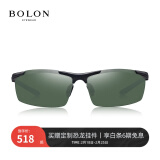 暴龙（BOLON）太阳镜男偏光镜墨镜开车驾驶镜太阳眼镜骑行镜飞行员BL2282 A09 镜框黑色/镜片绿片