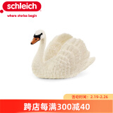 思乐（Schleich S）仿真野生动物模型鹦鹉天鹅男女孩儿童玩具 天鹅13921