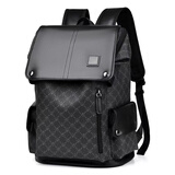 CalaceKonla背包男士双肩包旅行大容量商务休闲15.6英寸电脑包大学生书包CK12 升级带标拉链款 最大容16英寸笔记本