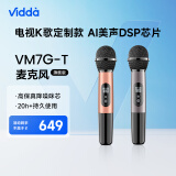 Vidda  海信  麦克风 VM7G-T 海信电视 Vidda电视定制 天籁K歌 无线麦克风 家庭KTV 双支套装