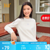 361°卫衣女秋冬季加绒外套运动休闲圆领长袖套头衫上衣662344801D-1