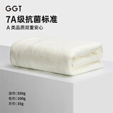 GGT日本成人浴巾家用洗澡吸水速干大毛巾女高档男裹不掉毛 乳白色