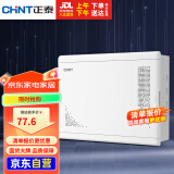 正泰（CHNT）家用装饰信息箱弱电箱 白色-390排插+猫架NEX2-C21830