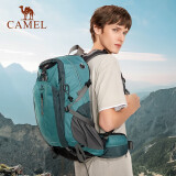 骆驼（CAMEL）户外登山包大容量背包防水轻便双肩包徒步运动旅行包  灰蓝